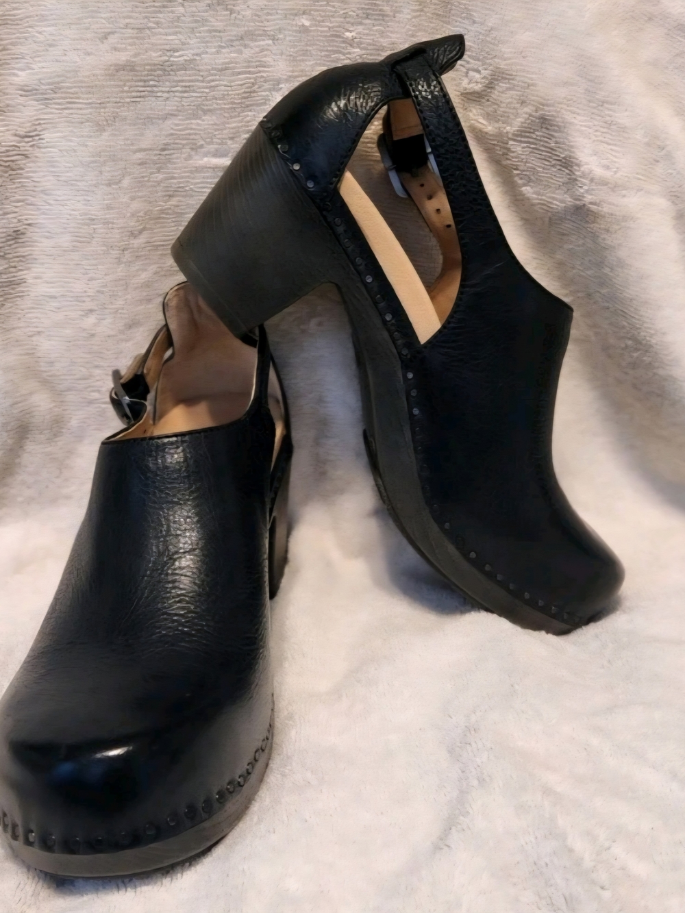 Dansko Womens Black Leather BOHO shoes EU 39 Us 8.5-9